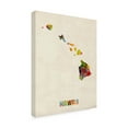 thumbnail image 3 of Trademark Fine Art Michael Tompsett Hawaii Map Canvas Wall Art - 35x47, 3 of 5