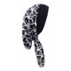 thumbnail image 5 of Gorro de moda Impreso Turbante elástico Envoltura para el cabello Envoltura para el del cabell el cáncer Pérdida de cabello , Alfabeto Negro Soledad Gorro de dormir, 5 of 6