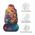 thumbnail image 4 of Balery Vibrant Rooster Painting Funda de Asiento para Auto con Diseño - Cubierta Frontal Suave y Transpirable con Protector Antideslizante- 1 Unidad, 4 of 5