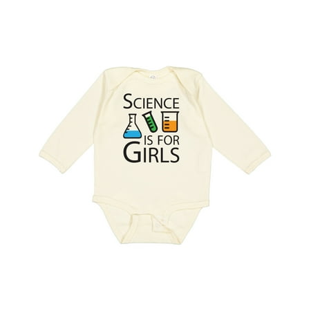 

Inktastic Science is for Girls Gift Baby Girl Long Sleeve Bodysuit
