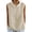 Beige, variant on CAIXIA Womens Sleeveless Button Down Shirts Casual Collared Tank Top V Neck Summer Blouses Work Office Tops,Light Blue
