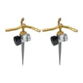 thumbnail image 1 of 2 aspersores metálicos de 3 brazos con rotación de 360 ​​grados, aspersor automático para césped, ideal para jardinería en áreas extensas., 1 of 8