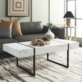 thumbnail image 2 of SAFAVIEH Tristan Contemporary Wood Coffee Table, White/Black, 2 of 10
