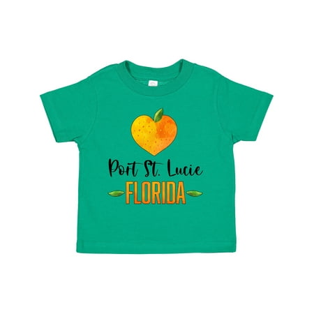 

Inktastic Port St Lucie Florida Orange in Heart Gift Toddler Boy or Toddler Girl T-Shirt