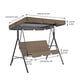 thumbnail image 2 of Silla de exterior con protección solar, asiento de relajación para jardín, impermeable, diseño plegable, estilo moderno, para patio, playa, portátil, duradera, fácil de montar, material sintético, re, 2 of 8