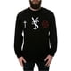 thumbnail image 1 of Camiseta gráfica Black Scale The VS LS para hombre negra mediana, 1 of 1