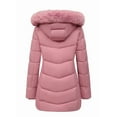 thumbnail image 2 of Winter Coats for Women Quilted Winter Jacket Windproof Puffer Parka Coat, Pink S, 2 of 7