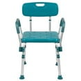 thumbnail image 4 of Pemberly Row Traditional Plastic Quick Release Bath Chair in Teal, 4 of 5