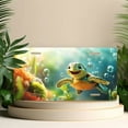 thumbnail image 4 of License Plate, Cheerful Sea turtle Decorative Front,Personalized Stainless Steel License Plate Cover For Men Women,12.2" X 6.2", 4 of 6