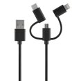 thumbnail image 2 of Rove RV06551 4 ft. USB to USB-C TM Lightning R &amp; Micro Charge &amp; Sync Cable  Black, 2 of 3