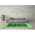 thumbnail image 3 of Ahgly Company Indoor Square Oriental Emerald Green Traditional Area Rugs, 6' Square, 3 of 4