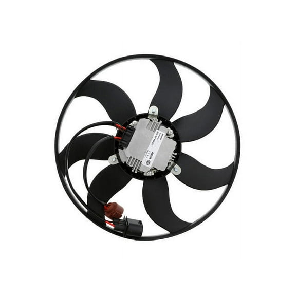 Left A/C Condenser Fan Assembly - Compatible with 2012 - 2018 Volkswagen Jetta 2013 2014 2015 2016 2017