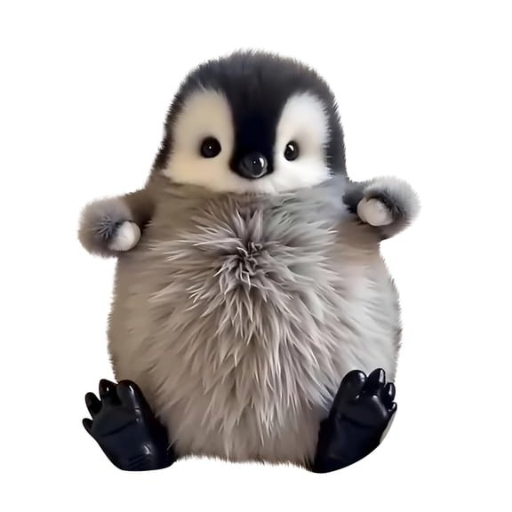 BESTSKY 9 Inch Emperor Penguin Plush Toy, Realistic Stuffed Animal for Bedroom Decor, Soft Cuddly Kawaii Gift for Kids
