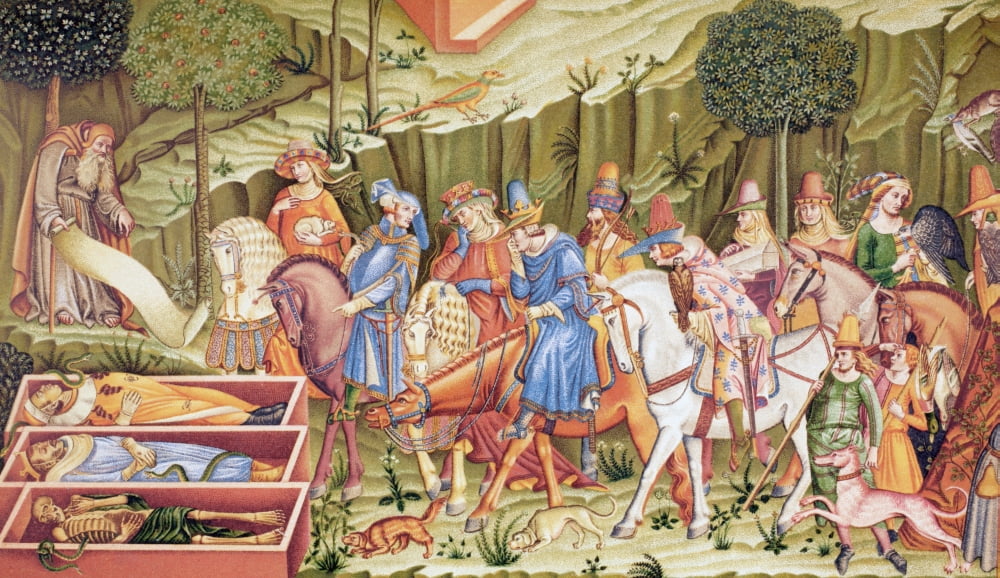 The Triumph Of Death Fresco In The Campo-Santo Pisa Italy Attributed To Francesco Traini From Military And Religious Life In The Middle Ages By Paul Lacroix Published London Circa 1880 Canvas Art - Ke
