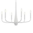 thumbnail image 5 of 52525WH Kichler Lighting Deela - 6 Light Chandelier-22.5 Inches Tall and 28 Inches Wide-White Finish, 5 of 12