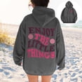 thumbnail image 2 of NinXxx Women's Print Hoodie Pullover for Daily Fall Winter Wear Dark Gray M, 2 of 8