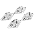thumbnail image 2 of Cergrey Staple Loop,4PCS 8MM Eye Plate -Shaped Ceiling Hook Pad Staple Hook Loop Marine Hardware Yacht Accessories, 2 of 8