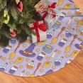 thumbnail image 2 of XMXY Halloween Christmas Tree Skirt, Halloween Candy Pumpkin Bat Holiday Party Indoor Decorations Ornaments, 30" Inch, 2 of 6