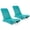 Turquoise, variant on Costway 1 PCS HDPE In-Pool Lounge Chair for 5.5"-8.5" Water Depth, Anti-Float for Poolside White