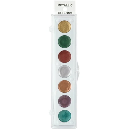 UPC: 0641336329429 | Metallic Rub-On Paint Palette – 7 Colors Kit #1