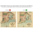 thumbnail image 2 of HISTORIX Vintage 1880 Rhode Island State Map - 18x24 Inch Vintage Map of Rhode Island Wall Art Decor - Map of Rhode Island and Providence Plantations Poster with 1875 1880 Population Census (2 Sizes), 2 of 3