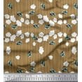 thumbnail image 1 of Soimoi Tissu en Rayonne Rayé & Floral Imprimé Artistique 1 Yard 42 Pouces de Large, 1 of 3