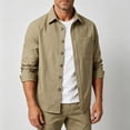thumbnail image 5 of Lanyiu Men's Utility Work Shirt with Pocket Button Down Collared Shirt Ribbed Cuff Long Sleeve Shirt Casual Daily Lightweight Shirt, 5 of 5