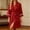 Black, light blue, pink, red, wine, gray, green, army green, variant on Women's Robe with Pockets Tie Waist 3/4 Sleeve Quick Dry Bathrobe