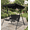 Black, variant on Biotree Loveseat Cushioned Patio Steel Frame Swing Glider -Beige Outdoor Garden Relaxation Deck Porch