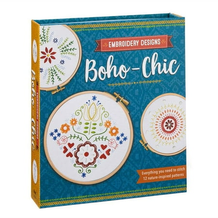 Quarto Group Embroidery Designs Kit-Boho-Chic (Best Embroidery Designs Websites)