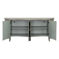 thumbnail image 4 of Treasure Trove Mikayla 4-Door Wood Credenza in Weathered Blue/Green, 4 of 6
