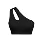 thumbnail image 3 of Karight Women's One Shoulder Sports Bras Workout Left Strap Yoga Bras Cute Medium Support Crop Tops, 3 of 3