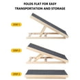 thumbnail image 4 of Acekid Folding Wooden Dog Ramp for Bed & Couch, Adjustable Portable Pet Ramp, 27.5" Long, 100lbs Capacity, 4 of 8