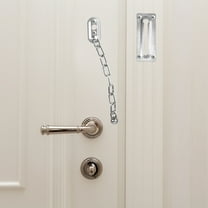 LOLIPPYY 2Pcs Silver Stainless Steel Door Chain Locks Heavy Duty Latch for Control