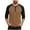 Brown, variant on FAIWAD Mens T-Shirt Casual 3/4 Sleeve Crew Neck Button Up Tops Trendy Sports Athletic Tshirts