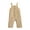 Khaki, variant on Musuos Toddler Girls Boys Summer Casual Romper 6M 12M 18M 24M 3Y 4Y Solid Color Pocket Buttons Straps Sleeveless Jumpsuits
