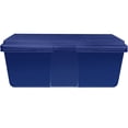 thumbnail image 6 of Hefty HI-RISE 28 Gallon Large Latching Storage Bin, Plastic Latched Storage Container with HI-RISE Lid, Blue, 6 of 11