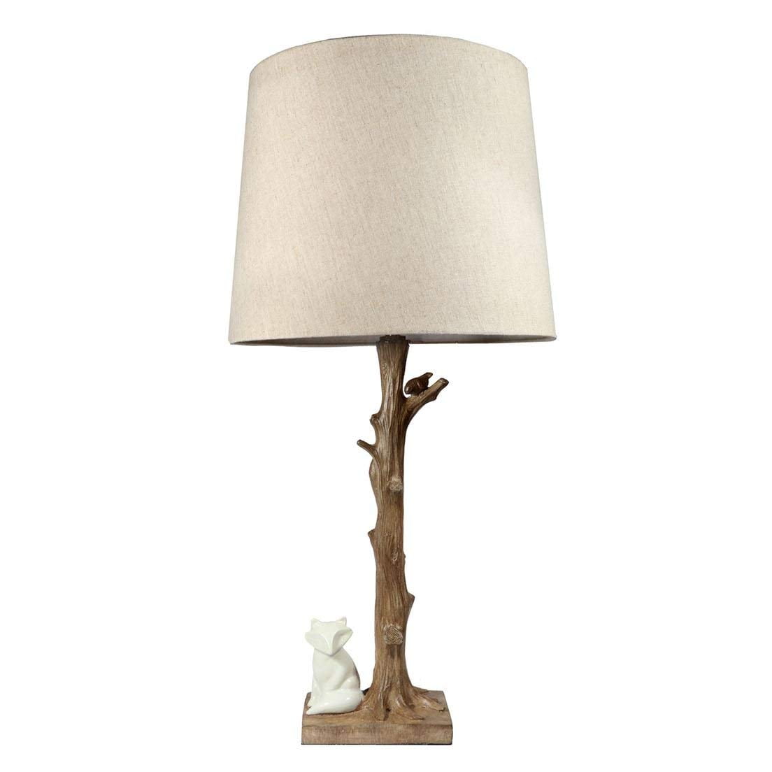 Dennis East 70330 1 Light 21.5" Fox and Tree Lamp with Shade (Fox and