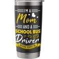 thumbnail image 3 of Bus Driver Mom Tumbler Funny Mom & Stainless Steel Insulated Tumbler, 3 of 6
