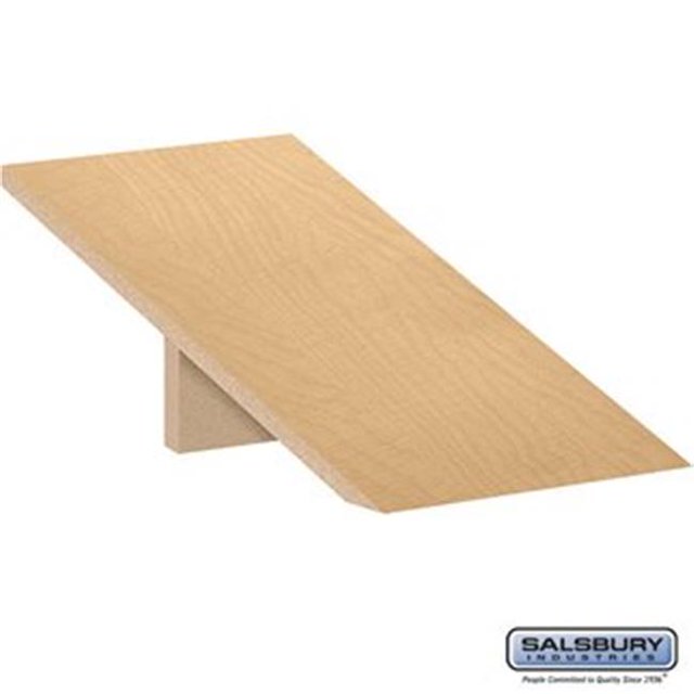 Salsbury 33352MAP 21 in. Sloping Hood for Designer Wood Locker, Maple