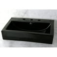 thumbnail image 3 of Kingston Brass Clearwater White China Vessel Bathroom Sink with Overflow Holes & 3 Faucet Holes, 3 of 3