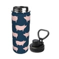 thumbnail image 2 of Fotbe Pig 1 Pattern 18 Oz Sports Insulated Kettle Vacuum Cup Stainless Steel Travel Mug Cup Thermal Flask,Insulated Kettle for Cycling Gym Basketball Outdoor, 2 of 7