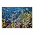 thumbnail image 1 of Fish Cutting Board, Egyptian Red Sea Bottom View with Marine Creatures Top of Tribal Ocean Scuba Image, Decorative Tempered Glass Cutting and Serving Board, Small Size, Multicolor, by Ambesonne, 1 of 1
