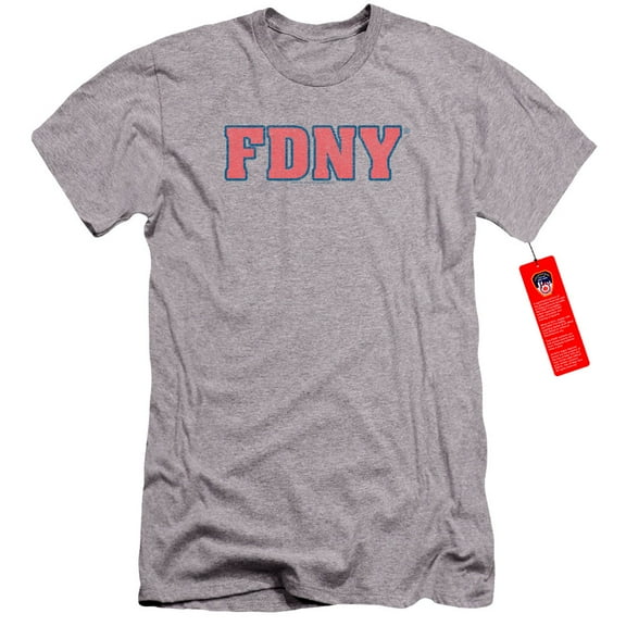 New York City Fdny Premium Adult 30/1 T-Shirt Athletic Heather
