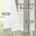 thumbnail image 4 of DriftAway Chris Linen Lined Valance Double Layer Thermal Insulated Room Darkening Blackout Valances 3 Inch Rod Pocket Vertical Striped Kitchen Valance for Bathroom 52 Inch by 14 Inch Gray, 4 of 8