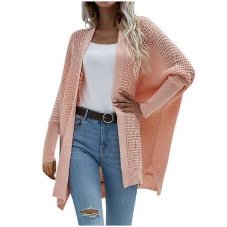 

ZHAGHMIN Sweater Jackets For Women Womens Cardigans Long Sleeve Loose Soft Sweater Knit Lightweight Outerwear Sheer Cardigan Kimono Cardigans For Women Summer Women Plus Sweaters Maternity Sweaters
