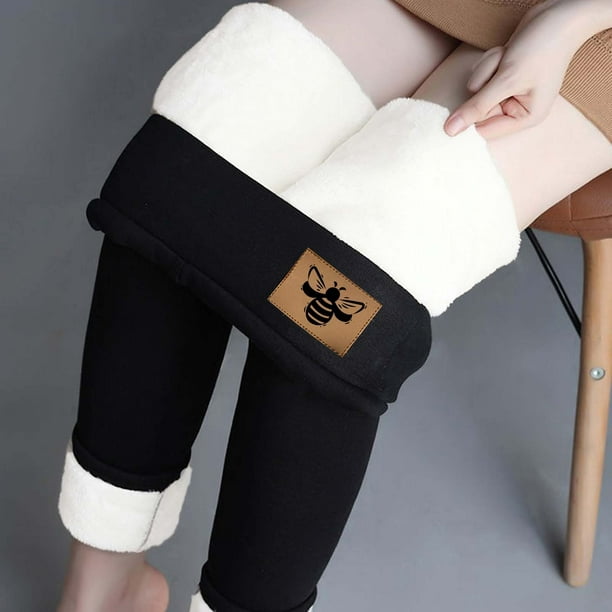 Women Print Warm Winter Tight Thick Velvet Wool Cashmere Pants Trousers  Leggings