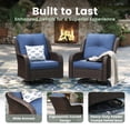 thumbnail image 5 of Vicllax 7 Pieces Wicker Patio Furniture Set 5-Seat Outdoor Conversation Set with 42" Fire Pit Table, 5 of 11