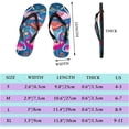 thumbnail image 2 of Dreamtimes Flip Flops Hello Welcome Tropical Flamingo Floral Heart Love Valentines Slippers Sandals for Women Men Boy Girl Kid Beach Summer Yoga Mat Slipper, 2 of 5