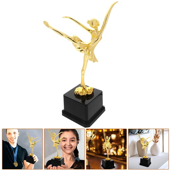 MLINS Dance Gold Trophy Ballet Trophy Dance Competition Prize Award For Dance Competition Plastic Winner Trophy For Sports Events
